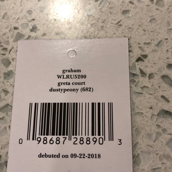 Kate Spade Greta Court Graham Dusty Pink NWT - Picture 5 of 5